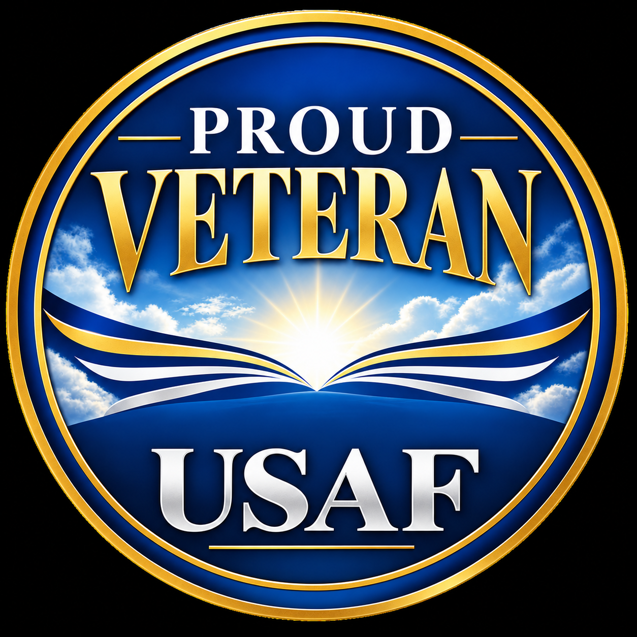 Proud Veteran USAF emblem